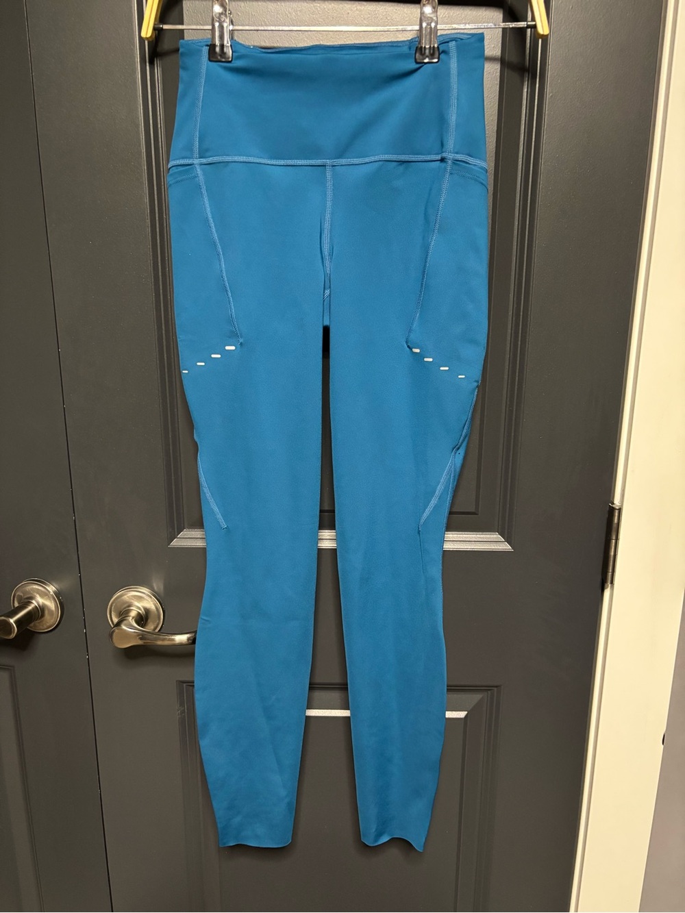 Nike Teal-Blue High-Waist Jeggings with Side Pockets